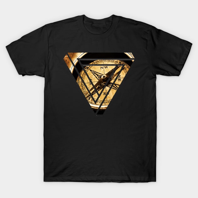 compass impossible triangle T-Shirt by Lamink